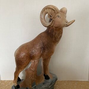 Elegant Ram Sculpture by Kymold Co.